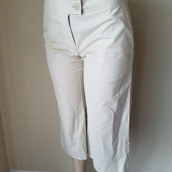 NWT Paul Costelloe Khaki Capri Pants - Picture 5 of 8
